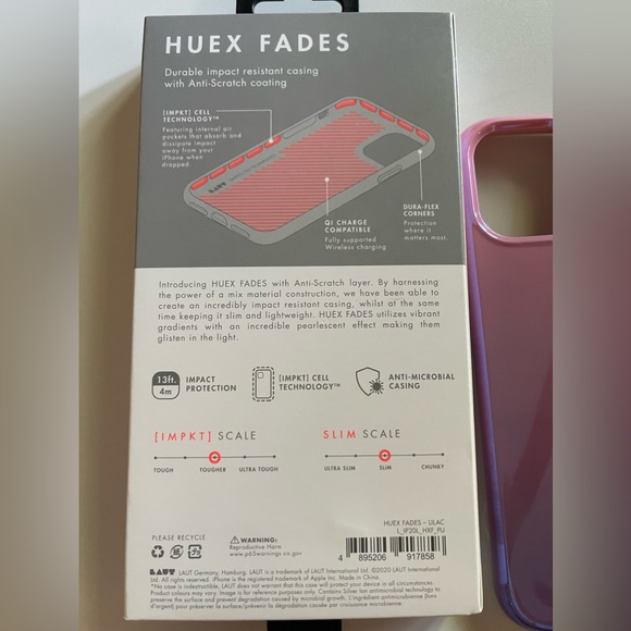 NWB LAUT HUEX FADES PHONE CASE - Anti-Scratch layer, impact protection & more - Picture 8 of 8